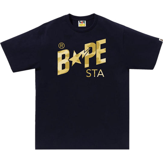 BAPE Color Camo Bape Sta Logo Tee Navy