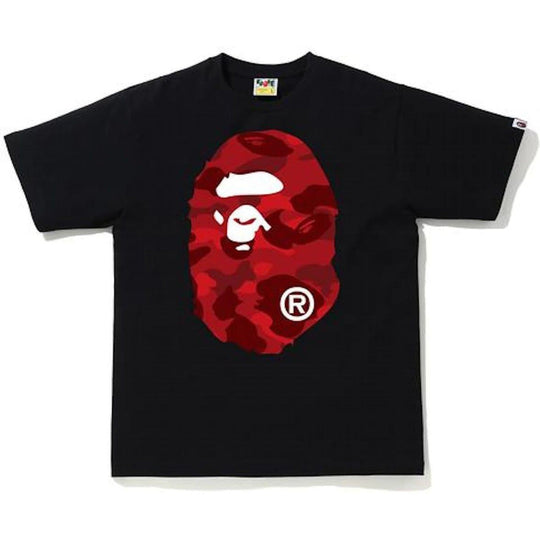 BAPE Color Camo Big Ape Head Tee Black/Red