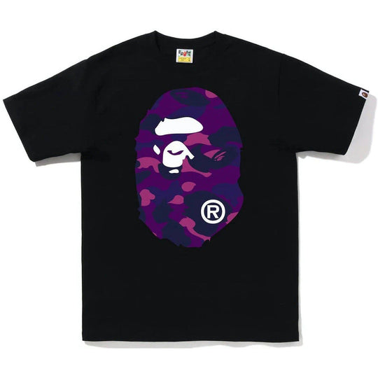BAPE Color Camo Big Ape Head Tee (FW22) Black Purple