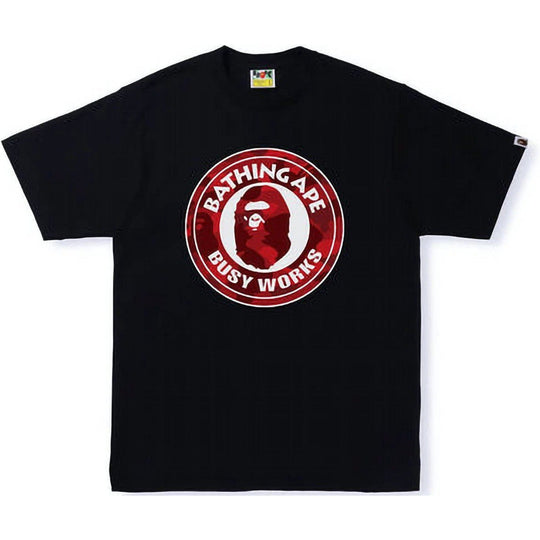 BAPE Color Camo Busy Works Tee (SS22) Black Double Red