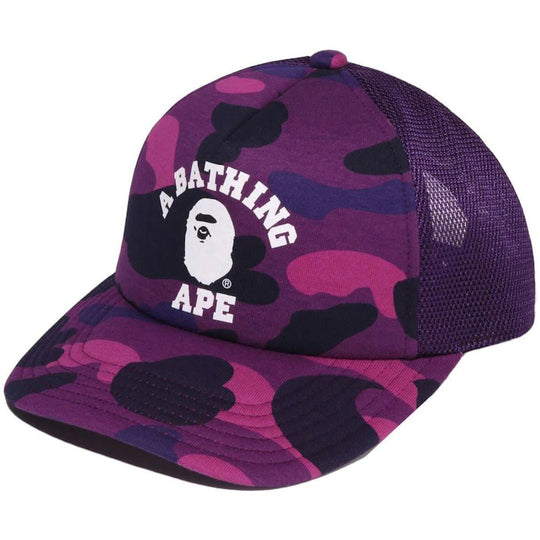 BAPE Color Camo College Mesh Cap Purple