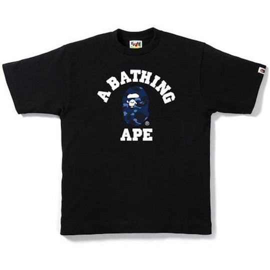 BAPE Color Camo College Tee Black/Navy