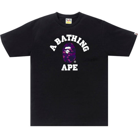 BAPE Color Camo College Tee Black/Purple