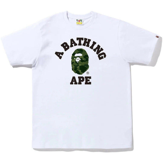 BAPE Color Camo College Tee (FW22) White Green