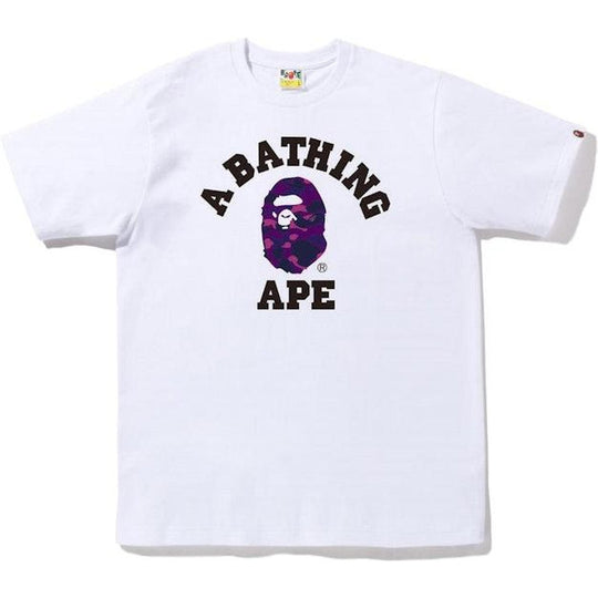 BAPE Color Camo College Tee (FW22) White Purple