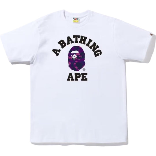 BAPE Color Camo College Tee (FW22) White/Purple