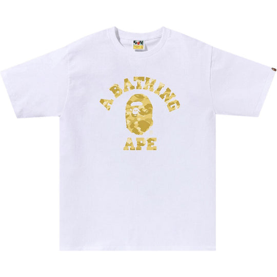 BAPE Color Camo College Tee (SS24) White/Yellow