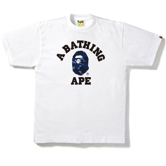 BAPE Color Camo College Tee Tee White/Navy