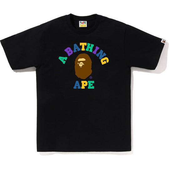 BAPE Colors College Tee Black Multi