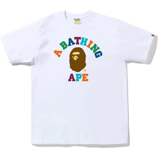 BAPE Colors College Tee (FW22) White Multi
