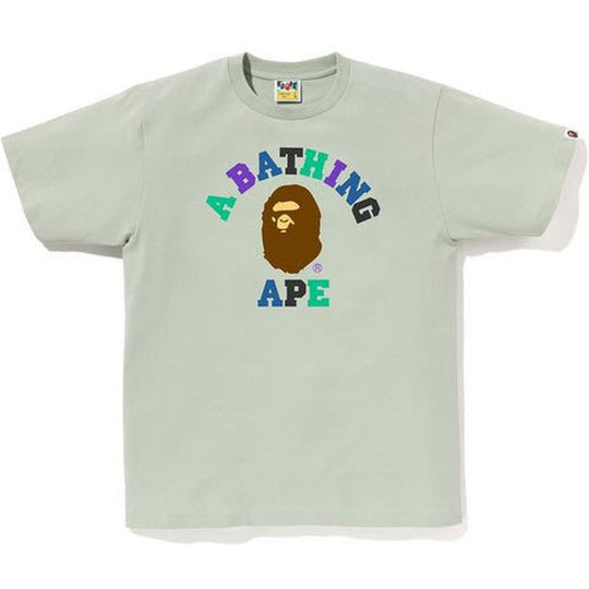 BAPE Colors College Tee Green Multi