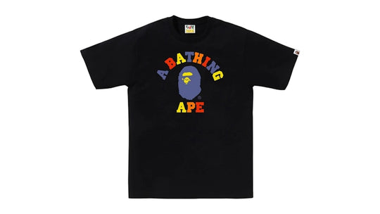 BAPE Colors College Tee Tee Black