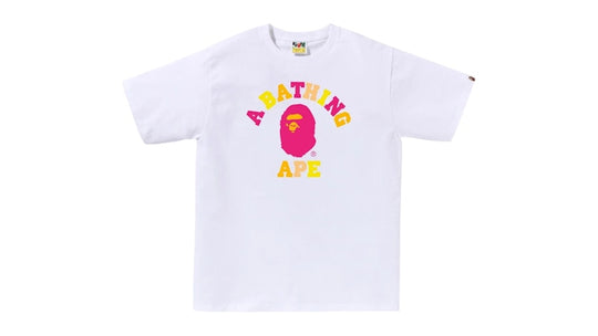 BAPE Colors College Tee Tee White