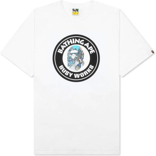 BAPE Comic Art Busy Works Tee White