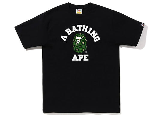 BAPE Distortion College Tee Black Green