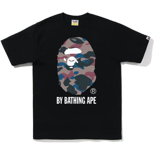 BAPE Grid Camo By Bathing Ape Tee (FW22) Black Purple