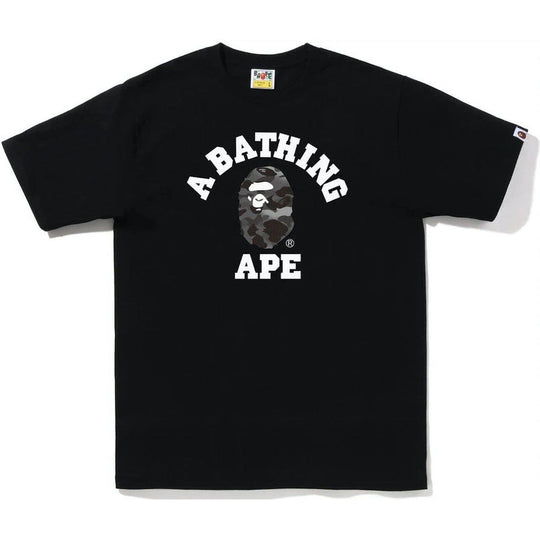 BAPE Grid Camo College Tee (FW22) Black Black