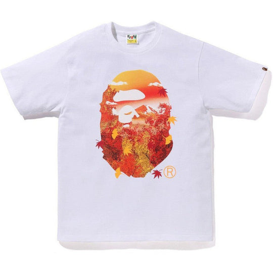 BAPE Japan Autumn Photo Ape Head Tee White