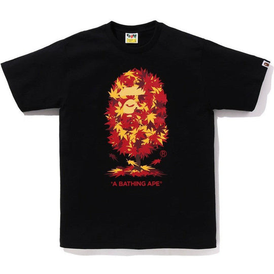 BAPE Japan Autumn Tree Ape Head Tee Black