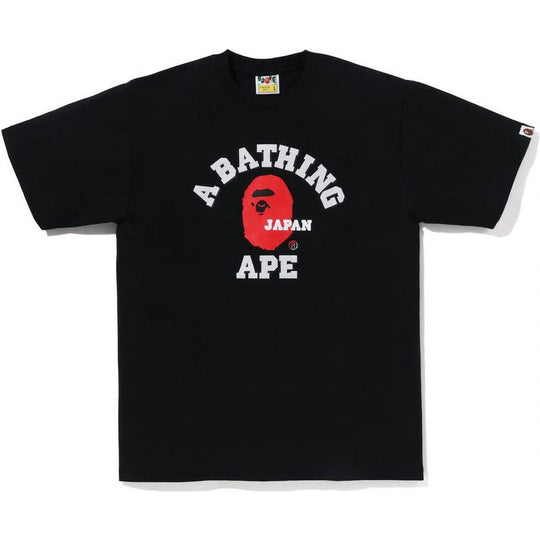 BAPE Japan College Tee Black