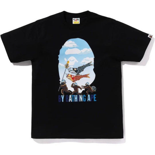 BAPE Koinobori Streaming Carp Tee Black