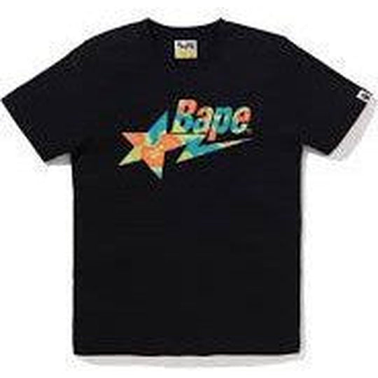 BAPE Liquid Camo Bape Sta Logo Tee Black Green
