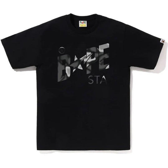 BAPE Liquid Camo Bape Sta Logo Tee Black