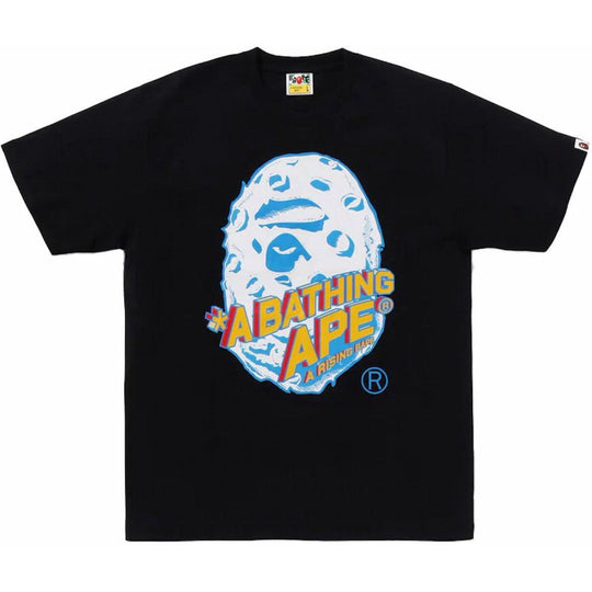 BAPE Moon Ape Head Tee Black