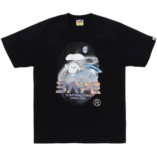 BAPE Moon Photo Ape Head Tee Black