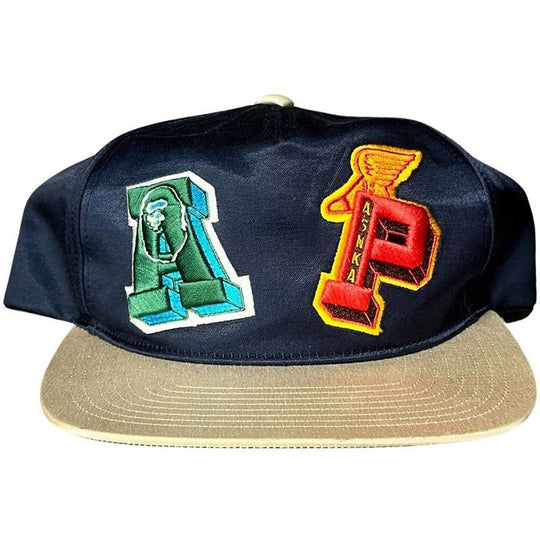 BAPE Multi Lettered Cap Navy