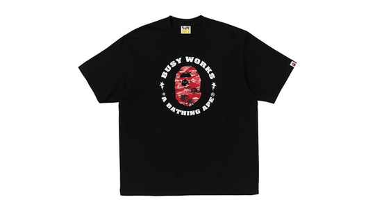 BAPE Palm Tree Camo Busy Works Sta Relaxed Fit Tee Black