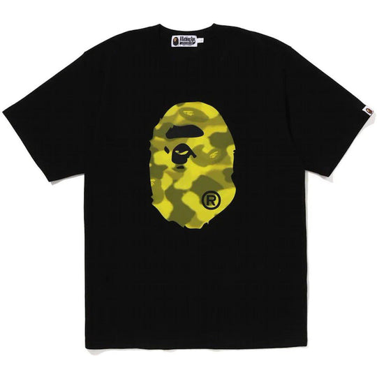 BAPE Radiation Camo Big Ape Head Tee Black