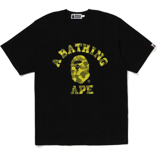 BAPE Radiation Camo College Tee Black