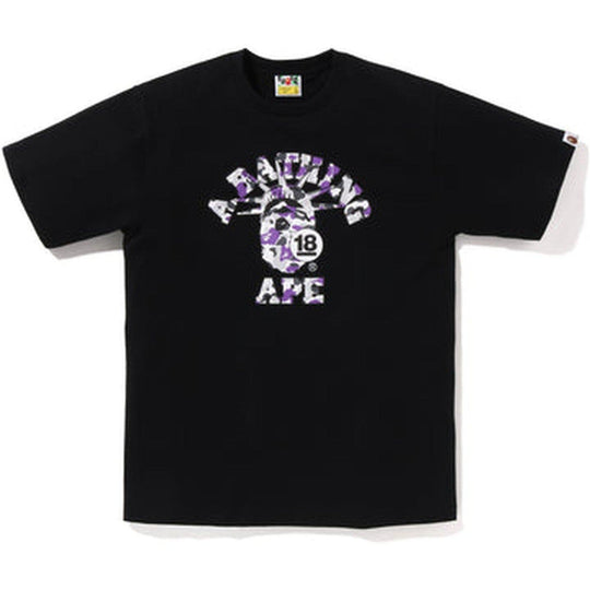 BAPE SOHO 18th Anniversary College Tee Black