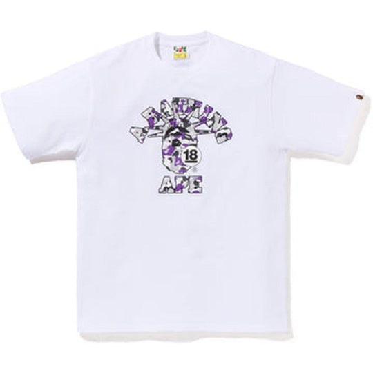 BAPE SOHO 18th Anniversary College Tee White