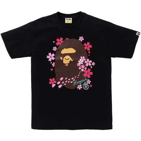 BAPE Sakura Ape Head Tee (SS24) Black