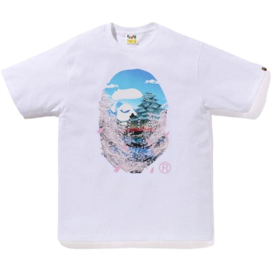 BAPE Sakura Ape Head Tee (SS24) White