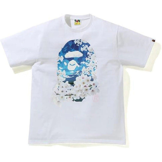 BAPE Sakura Photo Ape Head Tee (SS21) White
