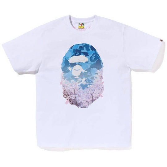 BAPE Sakura Photo Ape Head Tee (SS23) White
