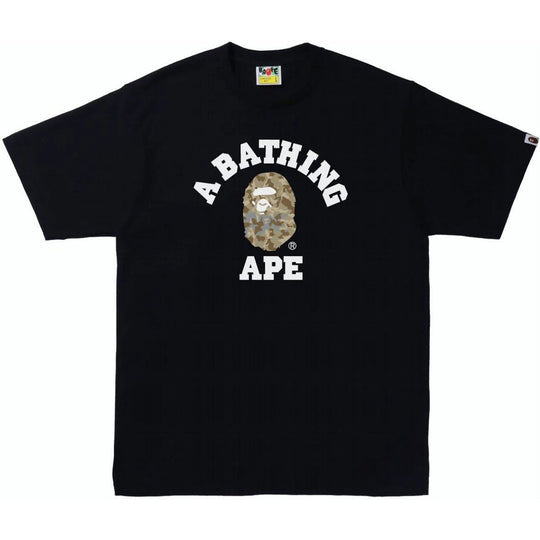 BAPE Sand Camo College Tee Black/Beige