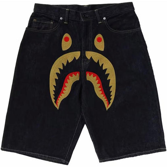 BAPE Shark Denim Shorts (SS24) Indigo