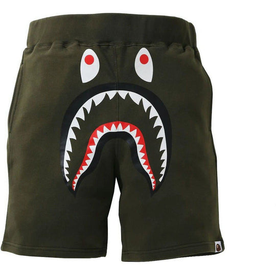 BAPE Shark Sweat Shorts Olivedrab
