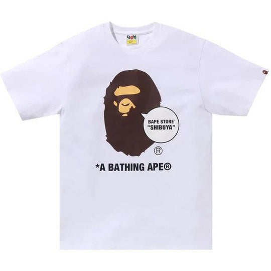 BAPE Store Shibuya Ape Head Tee White