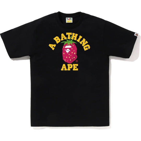 BAPE Strawberry College Tee (SS23) Black