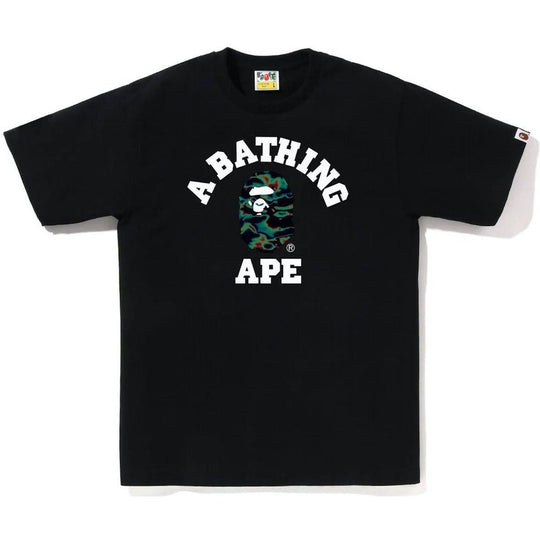 BAPE Thermography College Tee Black