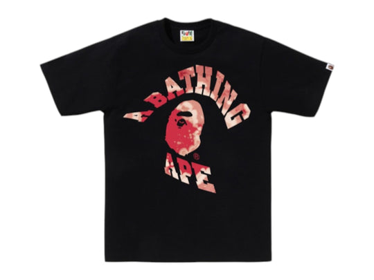 BAPE Tie Dye Twist College Tee Black