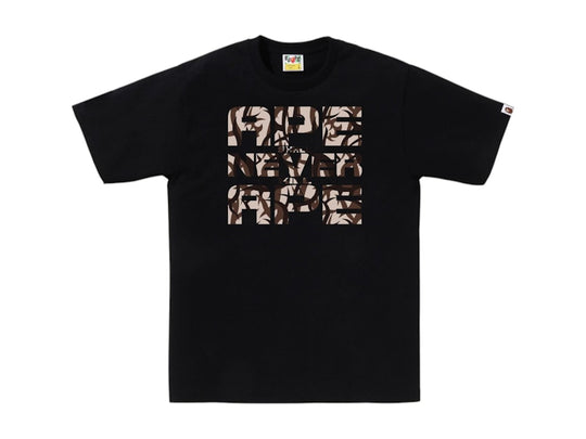 BAPE Trial Camo Asnka Tee Black/Beige