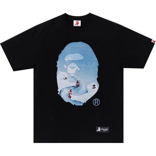 BAPE x Coca-Cola Photo Ape Head Tee Black