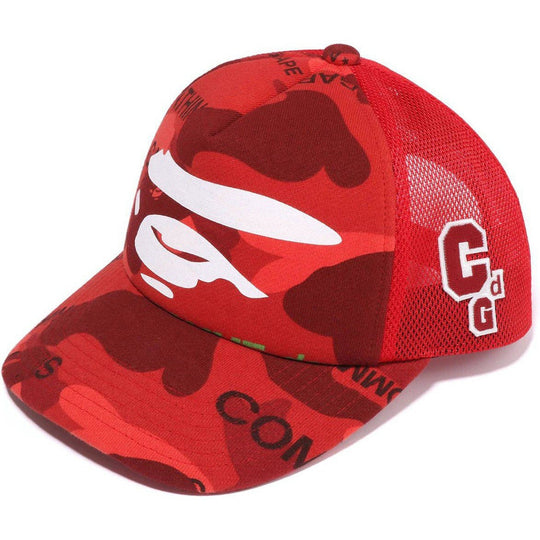 BAPE x Comme des Garcons Osaka Mesh Cap Red