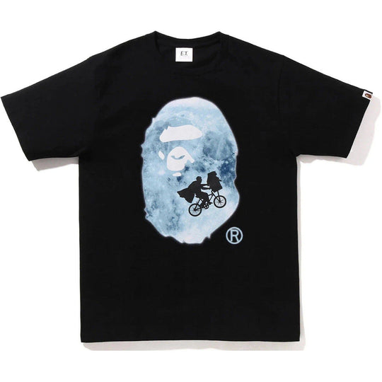 BAPE x E.T. Ape Head Tee Black GID